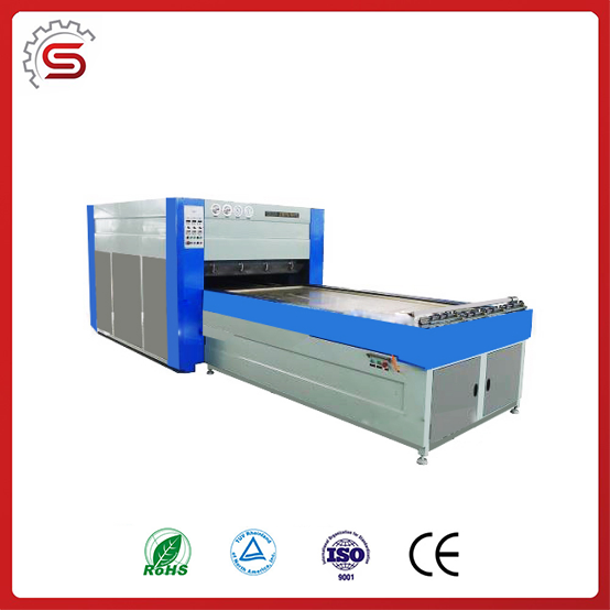 High strobility wood machine STP2680C vacuum profiled hot press for PVC