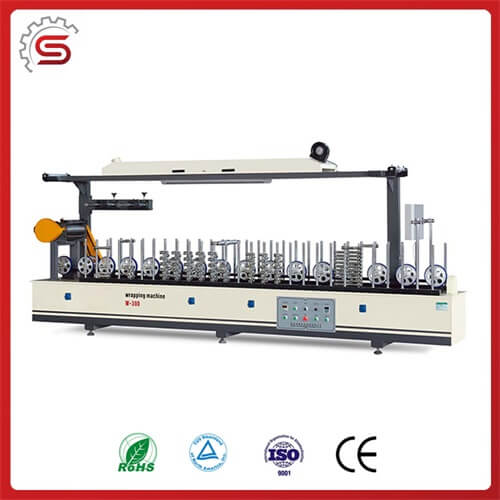 Profile Wrapping Machine BF300A Rolling Cating type for furniture making