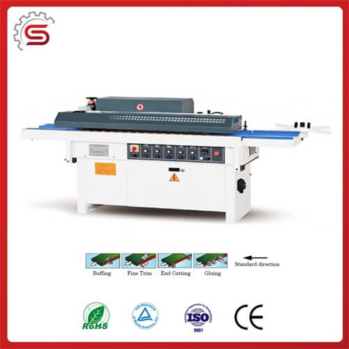 Curve edge bander BJF115M woodworking linear and curve manual edge banding machine