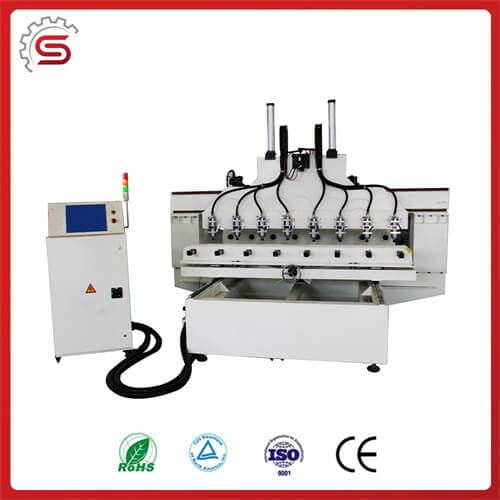 Wood stair engraving machine STR1325-4S 4 Axis CNC Router